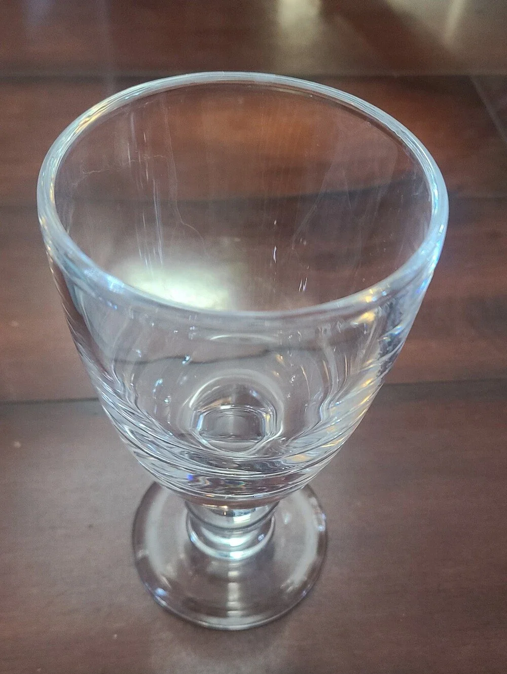 Williams Sonoma Edward Wine Glass Clear Ball In Stem Discontinued Replacement 6”